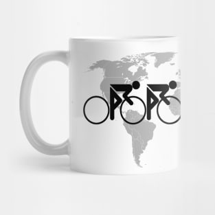 The Bicycle Race No 3 Black Repost Mug